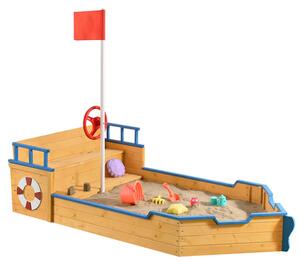 Pískoviště Kapitán Pit – pirátská loď ze dřeva