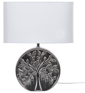 Keramická stolní lampa stříbrná KHERLEN