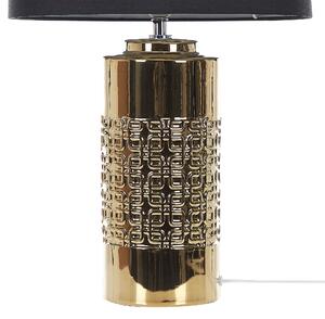 Keramická stolní lampa zlatá CIMARRON
