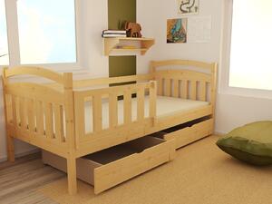 Dětská dřevěná postel se zábranou DP 001