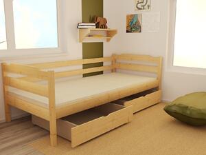 Jednolůžková postel pro děti z masivní borovice DP 007