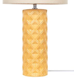 Keramická stolní lampa žlutá BALONNE