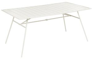 Zahradní jídelní stůl TERENZO 90 cm 160 cm Kov Světle béžová
