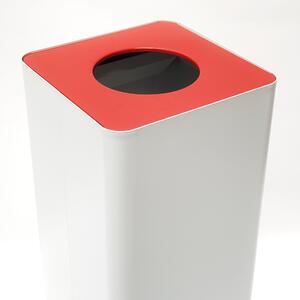 Odpadkový koš na tříděný odpad Caimi Brevetti Centolitri W, 100 L - červený, elektro