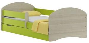 Dětská postel se zábranou matrací šuplíkem a roštem NYU 20