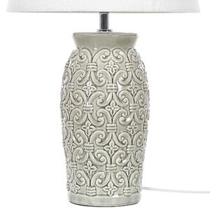 Keramická stolní lampa šedá KHOPER