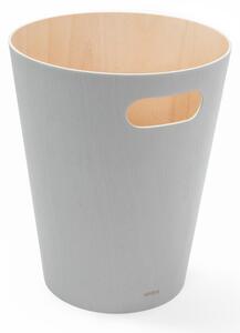 Odpadkový koš 28 cm Umbra WOODROW - světle šedý