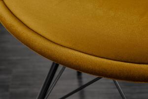 Jídelní židle SCANIA RETRO BLC - žlutá