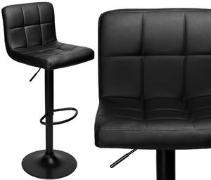 ViaDomo Via Domo - Barová židle Cuando - černá - 40x107x35 cm