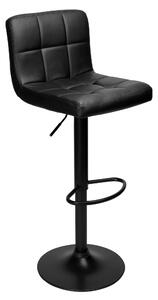 Via Domo - Barová židle Cuando - černá - 40x107x35 cm