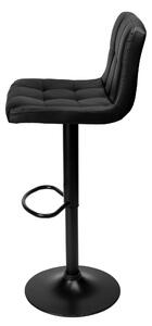 ViaDomo Via Domo - Barová židle Cuando - černá - 40x107x35 cm