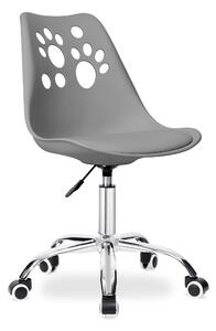 ViaDomo Via Domo - Otočná židle Luccio - šedá - 52x96x42 cm
