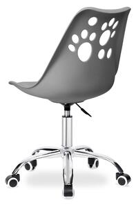 ViaDomo Via Domo - Otočná židle Luccio - šedá - 52x96x42 cm