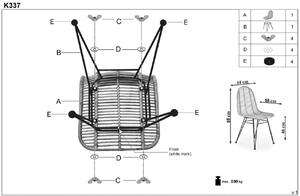 Ratanová židle RAGO 337