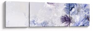 Obraz - Kvetiny, texturovaná malba (170x50 cm)