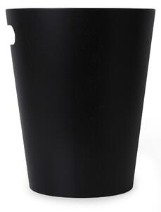 Odpadkový koš Umbra WOODROW 28 cm - černý/přírodní