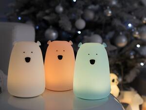 Rabbit & Friends Dotyková lampička medvídek s ovládáním barva: Bílá