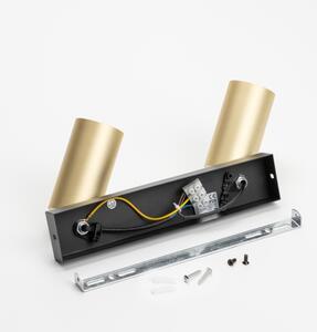 Brilagi - Bodové svítidlo SELE GOLDEN 2xGU10/30W/230V černá/zlatá