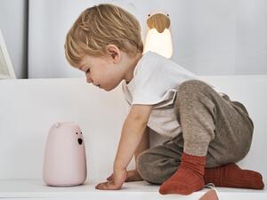 Rabbit & Friends Dotyková lampička medvídek s ovládáním barva: růžová