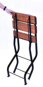 Dřevěný zahradní set WEEKEND 3, stůl + 4x židle skládací