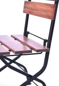 Dřevěný zahradní set WEEKEND 3, stůl + 4x židle skládací