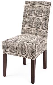 Napínací potah na židli Comfort Plus Check, 40 - 50 cm, sada 2 ks