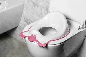 Aqualine DUCK dětské WC sedátko, růžová