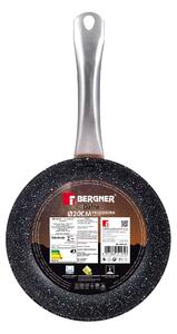Pánev z kovaného hliníku Bergner / Ø 20 cm / nepřilnavý povrch / měděná / černá