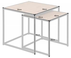 2SET konferenční stolek SLIM LINE 50 CM vzhled divoký dub Nábytek | Obývací pokoj | Konferenční stolky | Všechny konferenční stolky