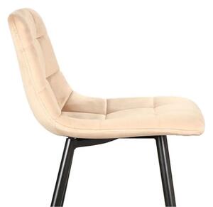 Barová židle MILA H-2 VELVET černý rám/béžová BLUVEL 28