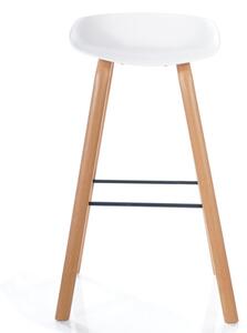 Barová židle STING barva dub/bílý