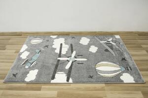 Dětský koberec Lima 9359B šedý/krémový