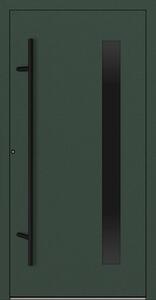 Hliníkové vchodové dveře FM Turen Premium P90 M24 BLACKLINE zelená RAL6009