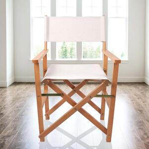 Režiserská židle, 2 ks, ve více barvách -bílá