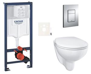 Závěsný WC set do lehkých stěn / předstěnová montáž GROHE Bau Ceramic SIKOGRSBAUE