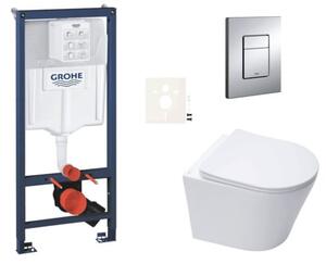 Závěsný WC set do lehkých stěn / předstěnová montáž SAT Infinitio SIKOGRSIN10E