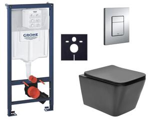 Závěsný wc set do lehkých stěn / předstěnová montáž Swiss Aqua Technologies Infinitio SIKOGRSIN12BE