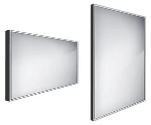 Zrcadlo bez vypínače Nimco 120x70 cm černá ZPC 13006-90