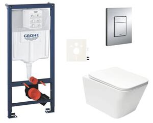 Závěsný WC set do lehkých stěn / předstěnová montáž SAT Infinitio SIKOGRSIN12E