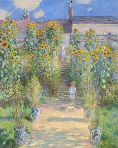 Obrazová reprodukce The Artist's Garden at Vetheuil (1880), Claude Monet