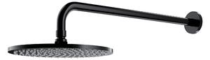 Omnires SlimLine hlavová sprchá s ramenem 25x25 cm kulatý černá WGSET1BL
