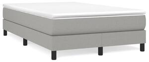 Box spring postel s matrací světle šedá 120x190 cm textil 3269657