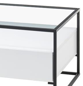 Konferenční stolek ELEWA bílá/černá