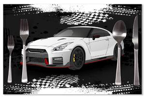 Sablio Prostírání Nissan GTR 35 Černý: 40x30cm
