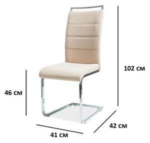 Židle H441 chrom / béžová čalounění 98