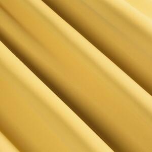 Žlutý zatemňovací závěs s řasící páskou na kolíčky Délka: 270 cm