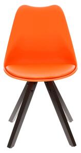 Židle Norden Star Square PP black oranžová