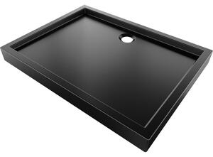 Mexen Flow+ obdélníkový sprchový kout 100 x 90 cm, černý mat - 46R709010H