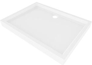 Mexen Flow+ obdélníkový sprchový kout 100 x 70 cm, bílý lesk - 46R107010H