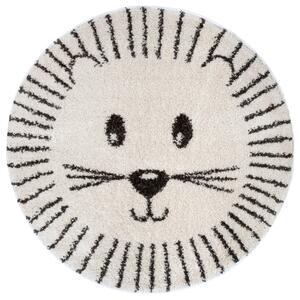 Hans Home | Dětský kusový koberec Vini 105144 Cream Black kruh